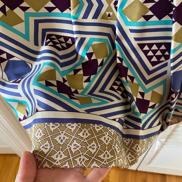 Nicole Miller strapless printed silk dress - Size 8 - Picture 5 of 5